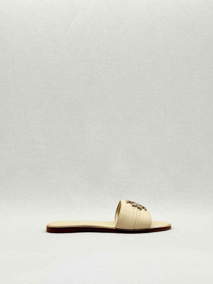 Pre - loved TORY BURCH Beige Size EU 36 Flat Shoes at Reems Closet