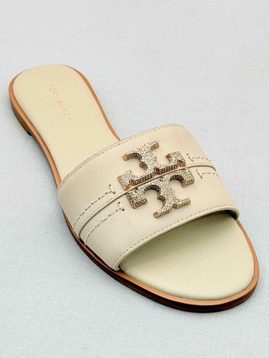 Pre - loved TORY BURCH Beige Size EU 36 Flat Shoes at Reems Closet