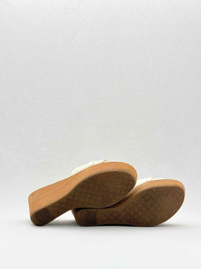 Pre - loved TORY BURCH Beige Size EU 39.5 Wedges at Reems Closet