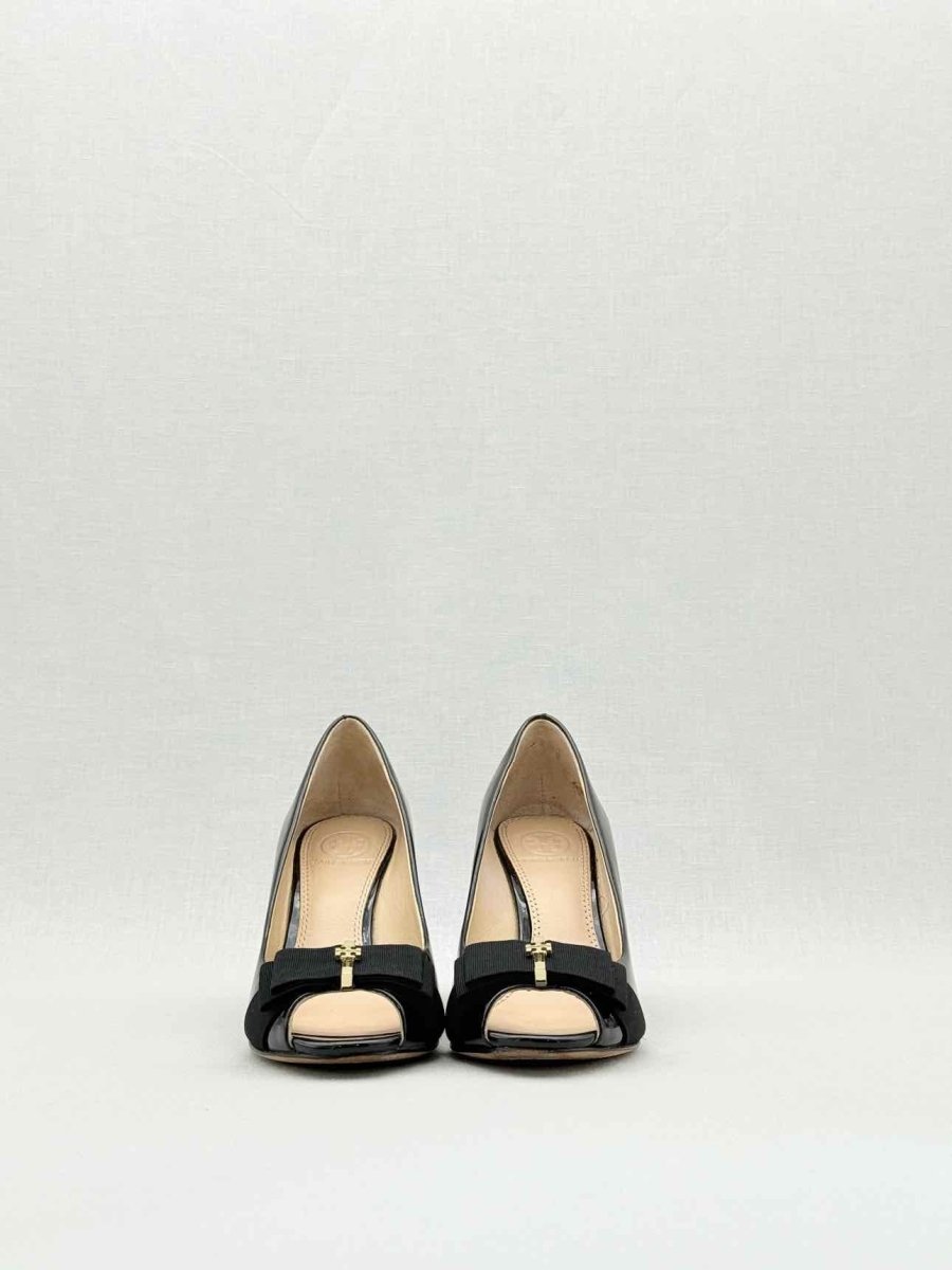 Pre - loved TORY BURCH Black Size EU 36.5 Wedges at Reems Closet