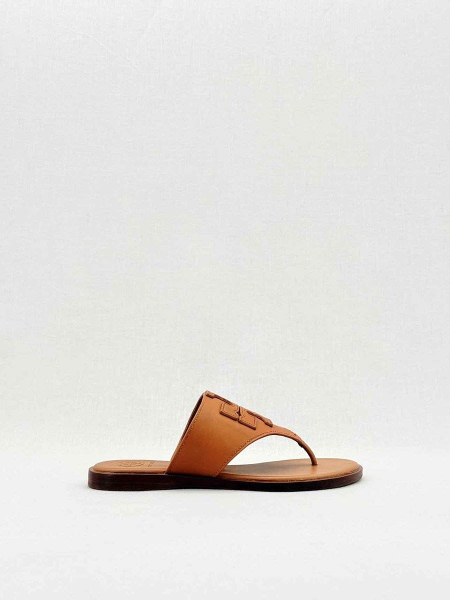 Pre - loved TORY BURCH Brown Size EU 35.5 Flat Shoes at Reems Closet
