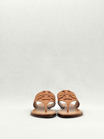 Pre - loved TORY BURCH Brown Size EU 35.5 Flat Shoes at Reems Closet