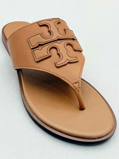 Pre - loved TORY BURCH Brown Size EU 35.5 Flat Shoes at Reems Closet