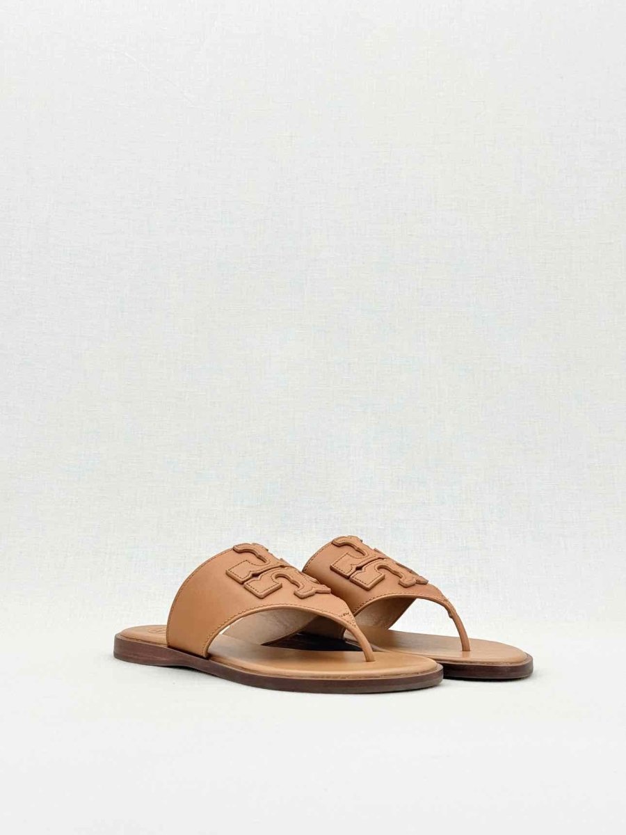 Pre - loved TORY BURCH Brown Size EU 35.5 Flat Shoes at Reems Closet