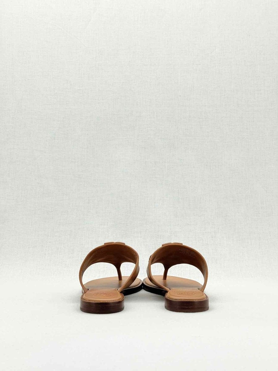 Pre - loved TORY BURCH Brown Size EU 35.5 Flat Shoes at Reems Closet
