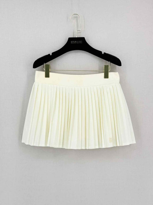 Pre-loved TORY BURCH Cream Size Medium Mini Skirt at Reems Closet