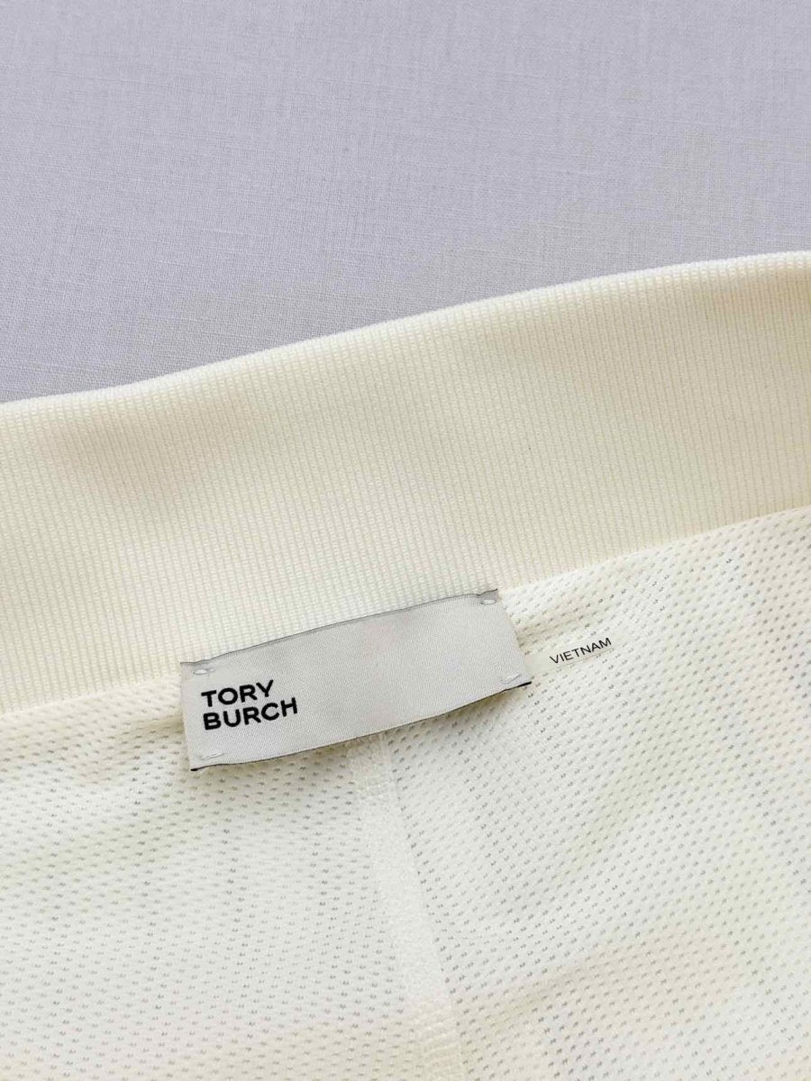 Pre-loved TORY BURCH Cream Size Medium Mini Skirt at Reems Closet