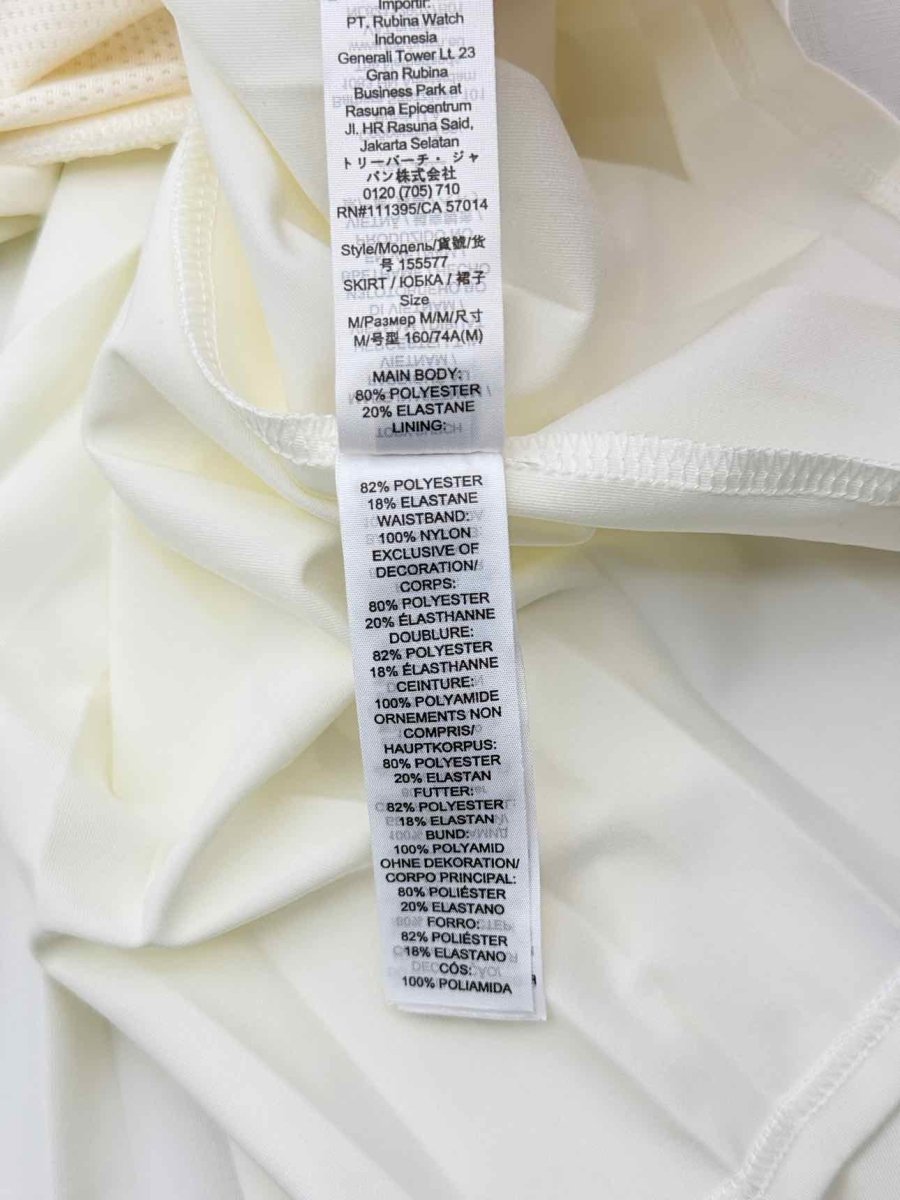 Pre-loved TORY BURCH Cream Size Medium Mini Skirt at Reems Closet
