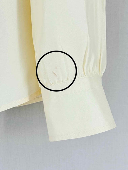 Pre - loved TORY BURCH Cream Size US 10 Blouse at Reems Closet