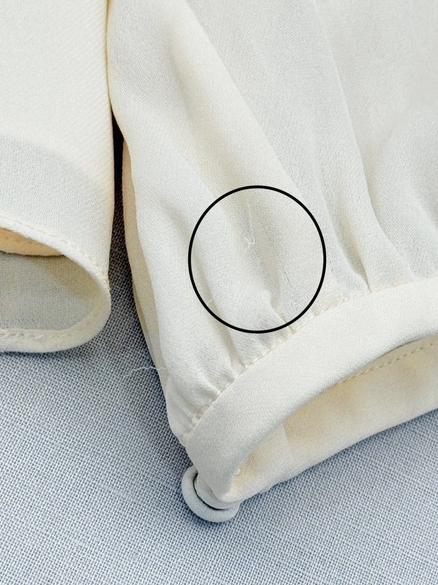 Pre - loved TORY BURCH Cream w/ Grey & Red Size US 4 Blouse at Reems Closet