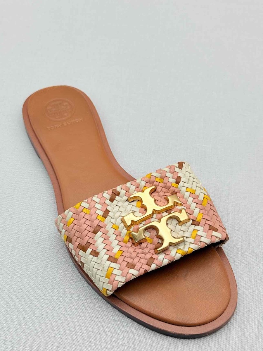 Pre-loved TORY BURCH Everly Pink Multicolor Size EU 36 Flat Shoes at Reems Closet