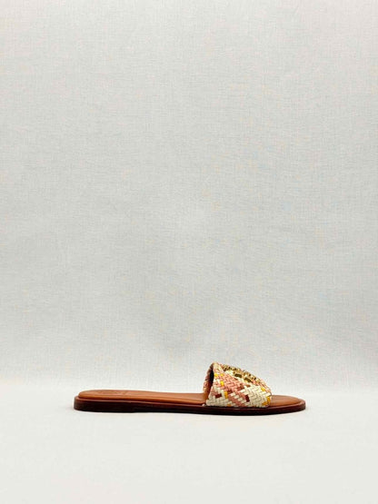 Pre-loved TORY BURCH Everly Pink Multicolor Size EU 36 Flat Shoes at Reems Closet