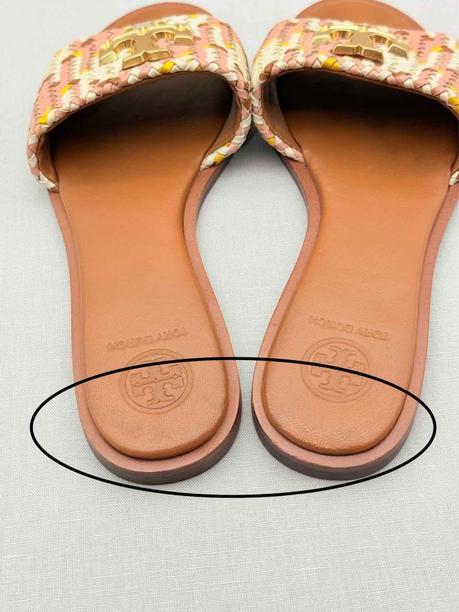 Pre-loved TORY BURCH Everly Pink Multicolor Size EU 36 Flat Shoes at Reems Closet