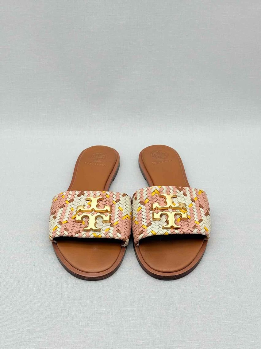 Pre-loved TORY BURCH Everly Pink Multicolor Size EU 36 Flat Shoes at Reems Closet