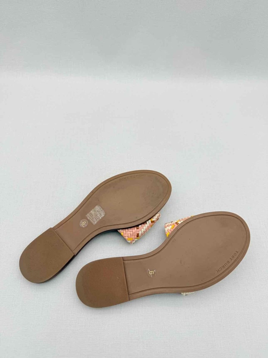 Pre-loved TORY BURCH Everly Pink Multicolor Size EU 36 Flat Shoes at Reems Closet