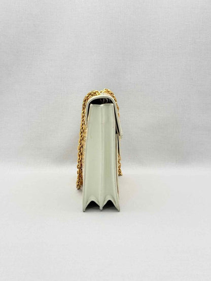 Pre-loved TORY BURCH Gemini Link Chain Beige Shoulder Bag at Reems Closet