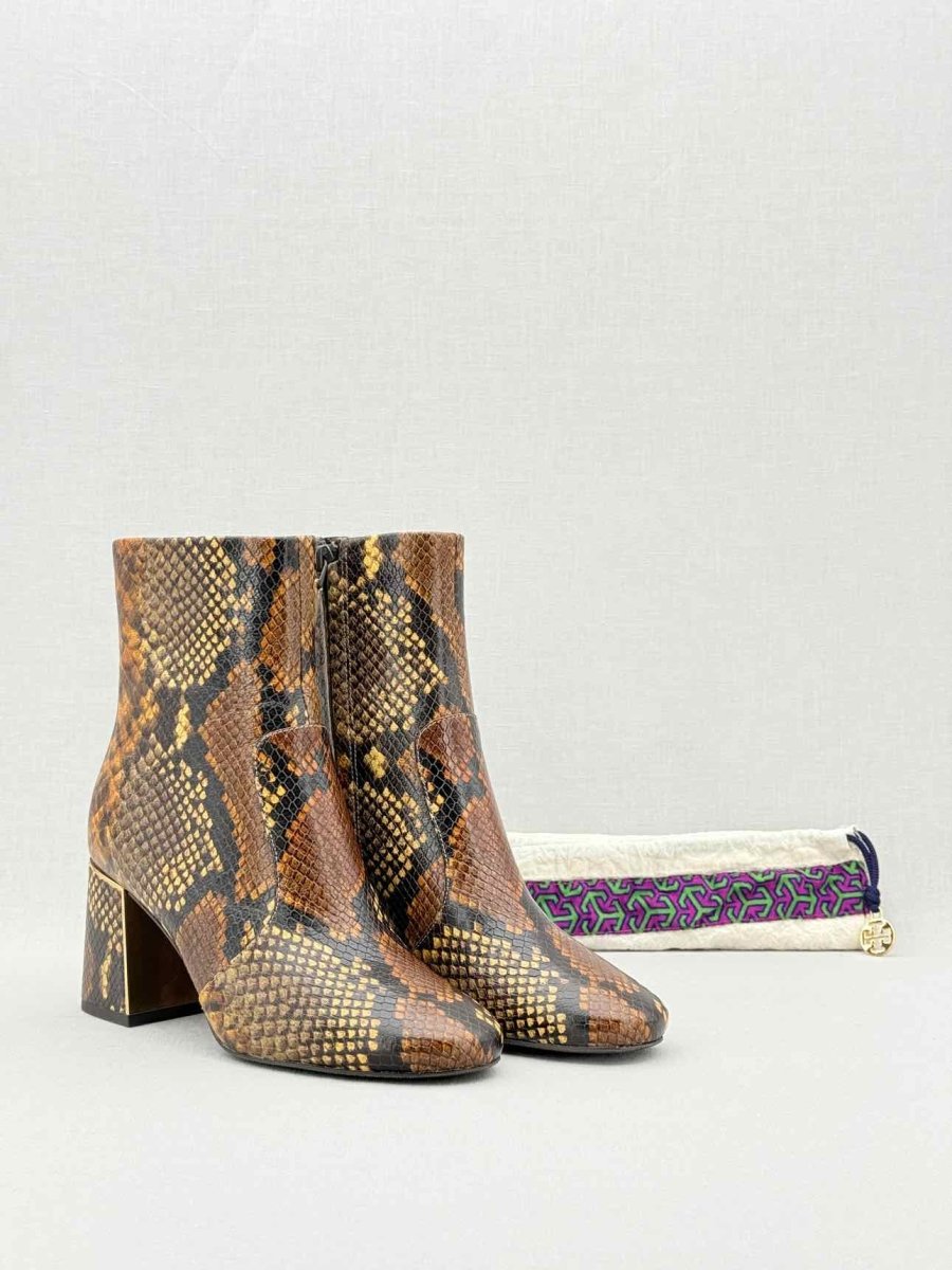 Pre - loved TORY BURCH Gigi Brown Size EU 36.5 Ankle Boots at Reems Closet