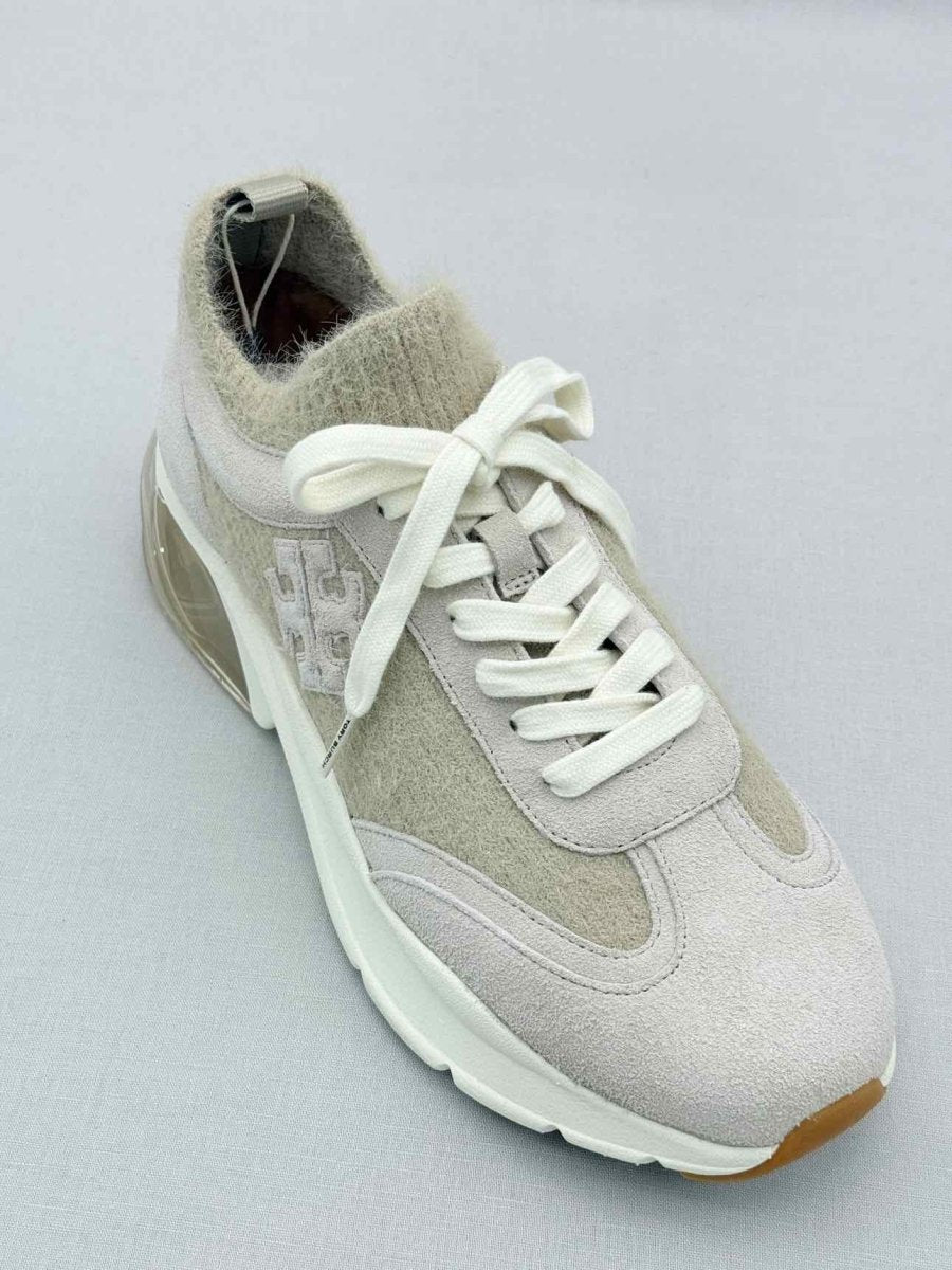 Pre-loved TORY BURCH Good Luck Beige Size EU 40 Sneakers at Reems Closet