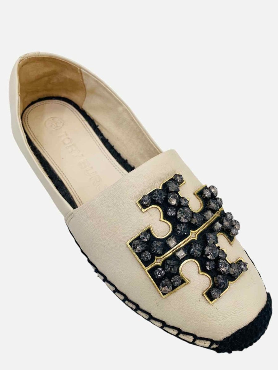 Pre - loved TORY BURCH Ines Espadrille Beige Flats 36 at Reems Closet