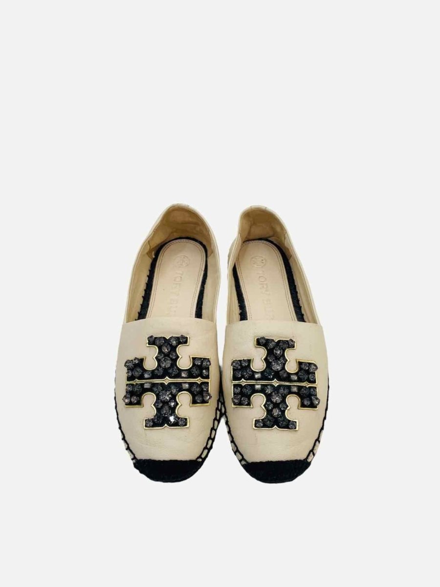 Pre - loved TORY BURCH Ines Espadrille Beige Flats 36 at Reems Closet