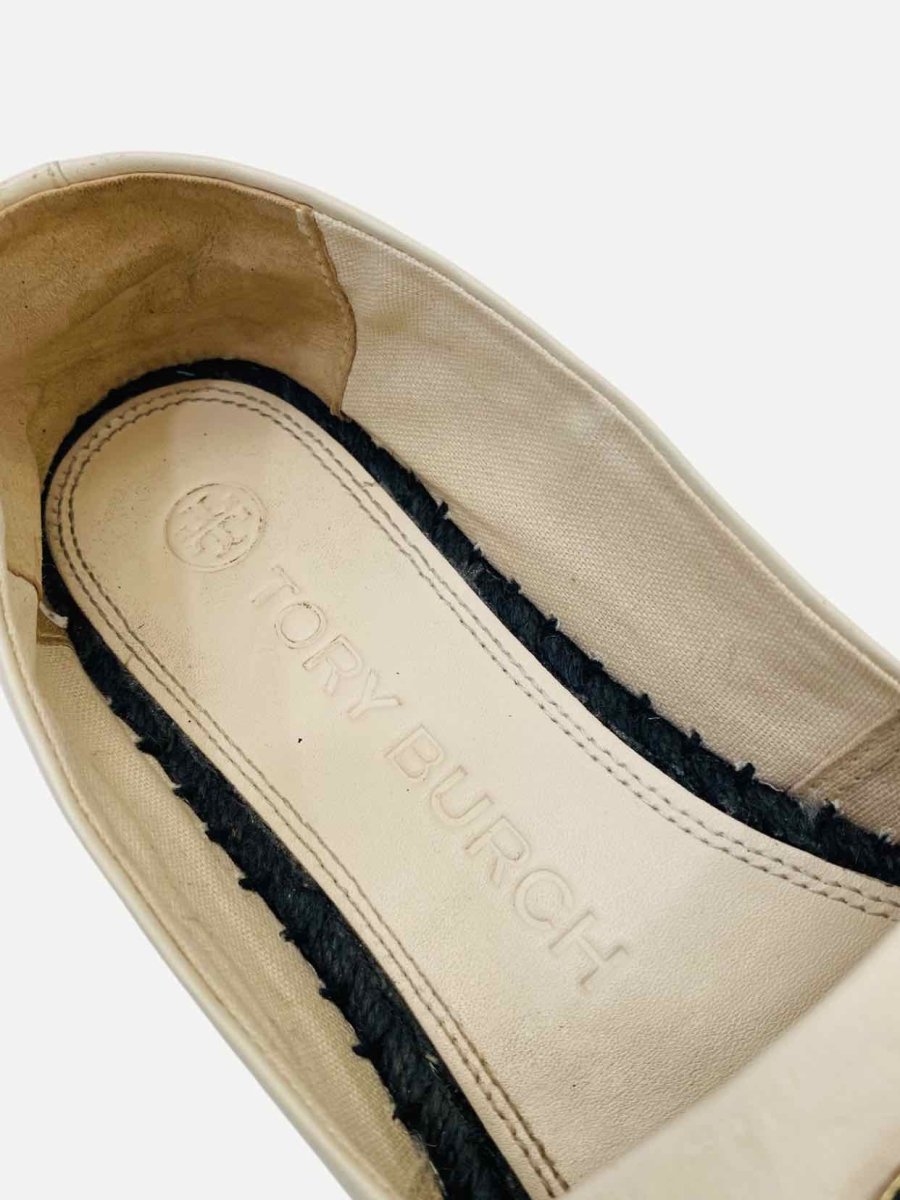 Pre - loved TORY BURCH Ines Espadrille Beige Flats 36 at Reems Closet