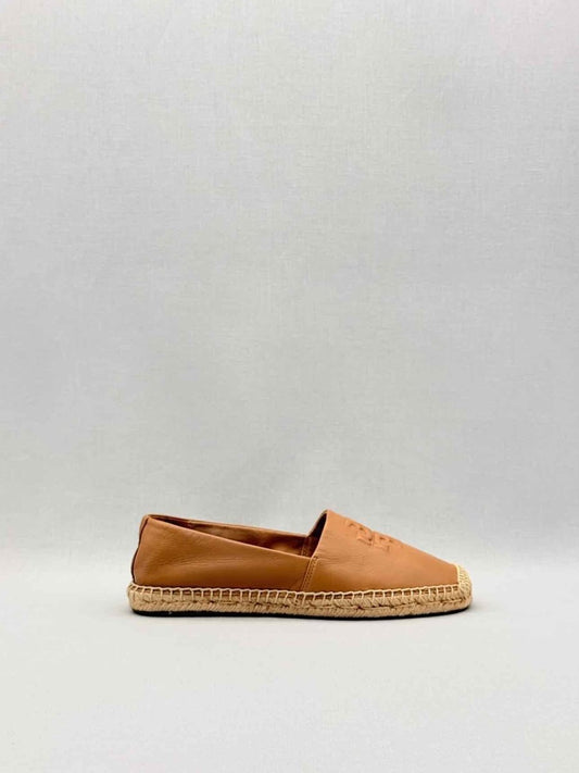 Pre-loved TORY BURCH Ines Espadrille Tan Size EU 36 Flat Shoes at Reems Closet