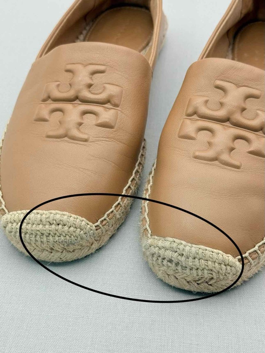 Pre-loved TORY BURCH Ines Espadrille Tan Size EU 36 Flat Shoes at Reems Closet