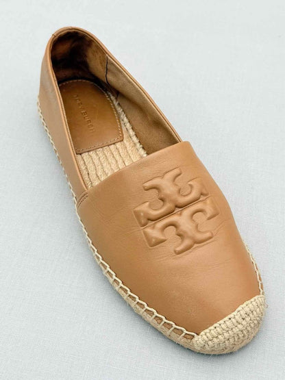 Pre-loved TORY BURCH Ines Espadrille Tan Size EU 36 Flat Shoes at Reems Closet