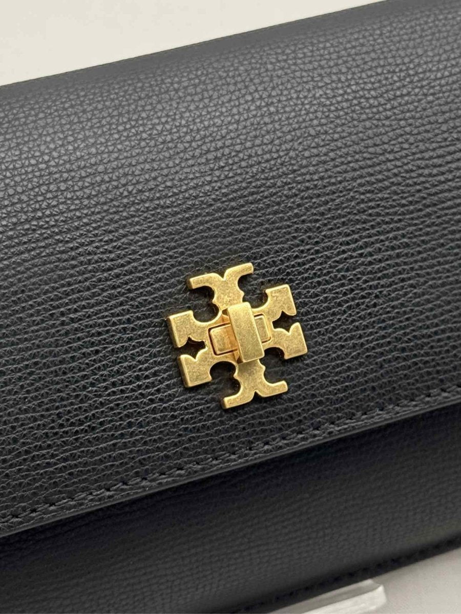 Pre-loved TORY BURCH Kira Black Clutch at Reems Closet