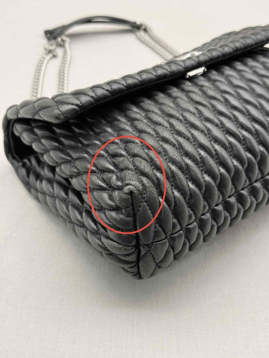 Pre - loved TORY BURCH Kira Black Shoulder Bag at Reems Closet