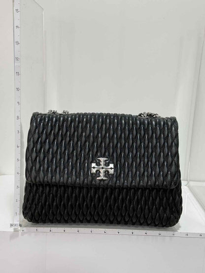 Pre - loved TORY BURCH Kira Black Shoulder Bag at Reems Closet