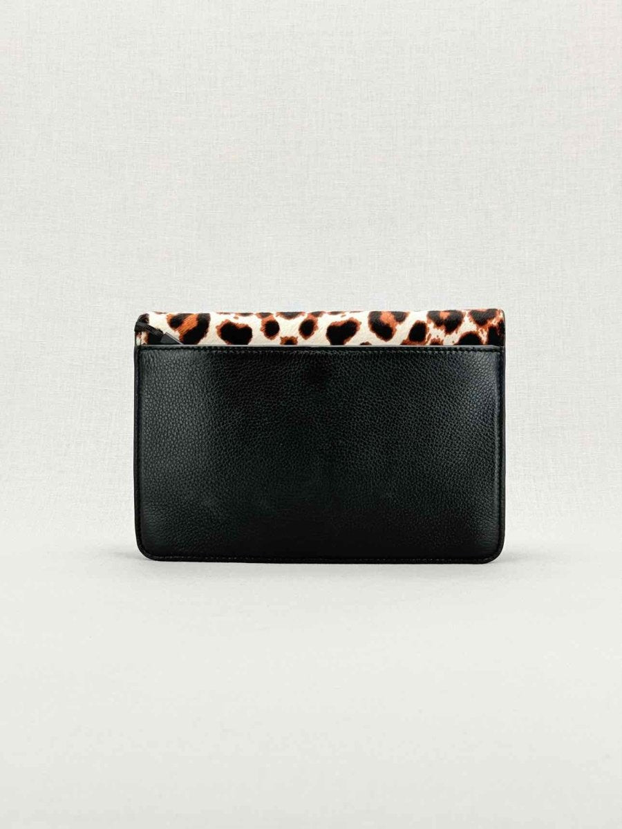 Pre - loved TORY BURCH Kira Cream Multicolor Leopard Crossbody at Reems Closet