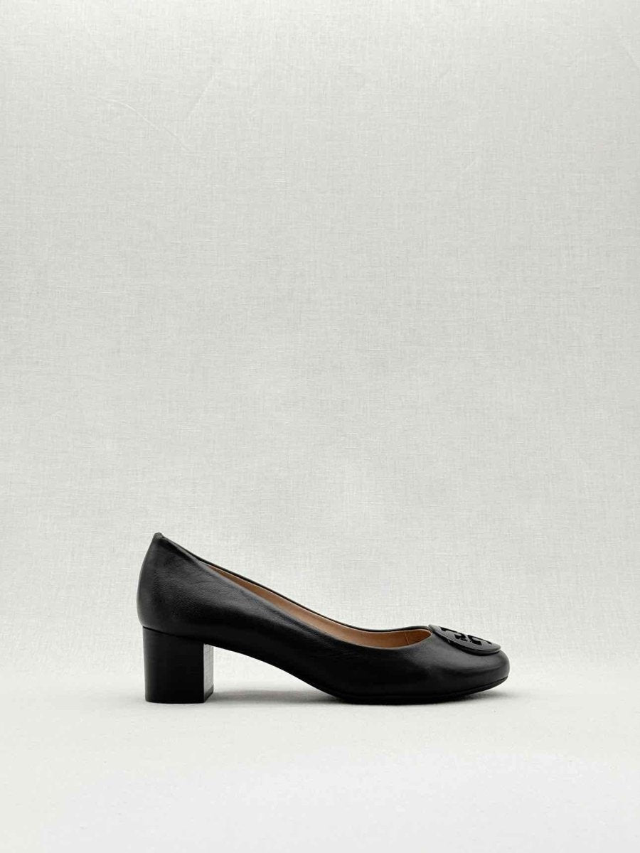 Pre - loved TORY BURCH Logo Black Size EU 37 Pumps at Reems Closet