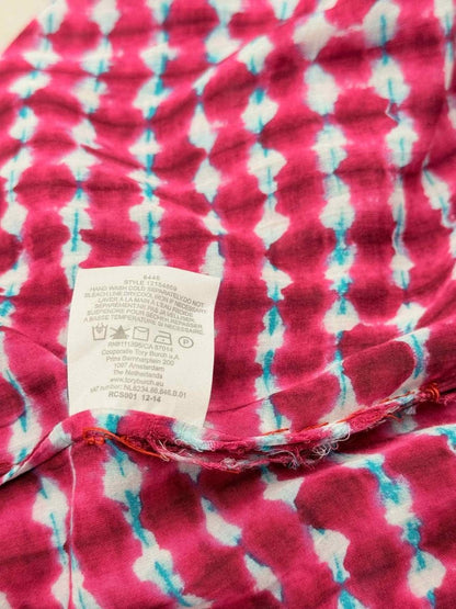 Pre-loved TORY BURCH Magenta & White Size XSmall/Small Long Dress at Reems Closet