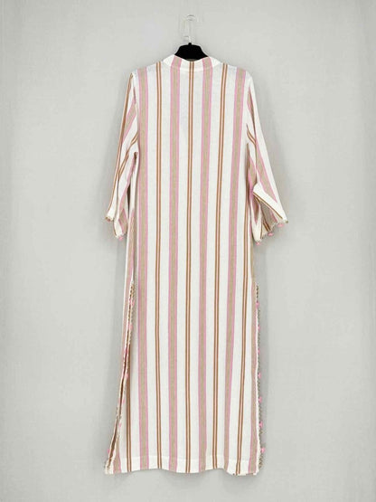 Pre - loved TORY BURCH Pink Multicolor Size Large Midi Dress at Reems Closet