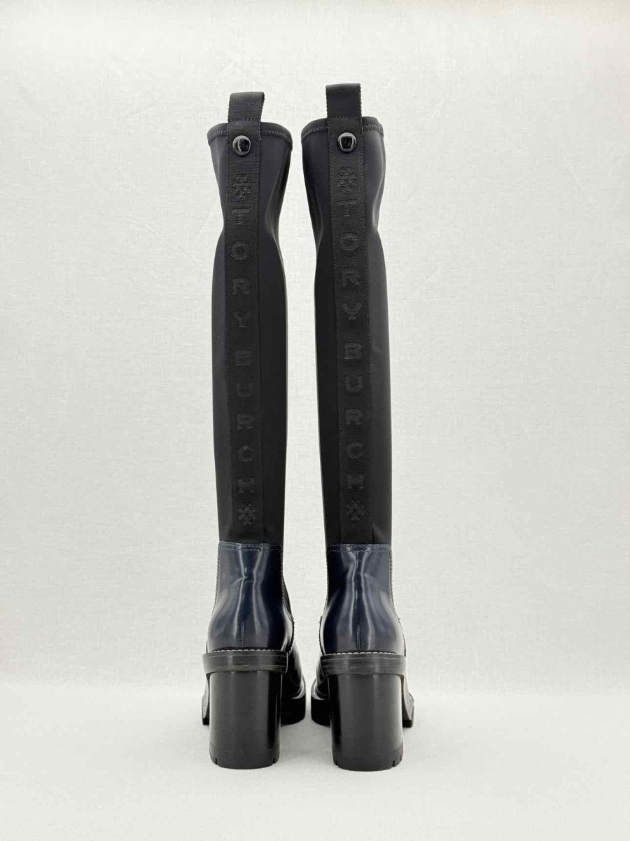 Pre - loved TORY BURCH Preston Navy Size EU 38 Knee High Boots at Reems Closet