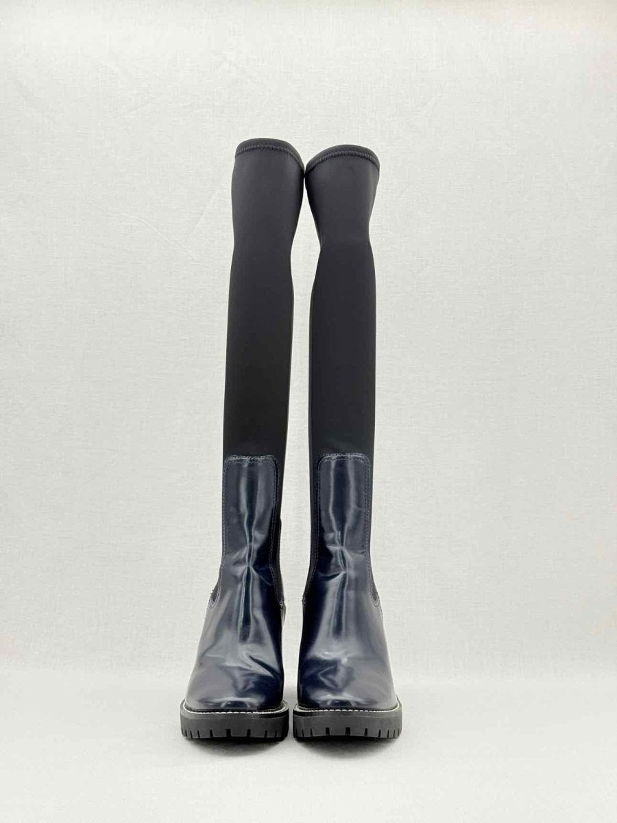 Pre - loved TORY BURCH Preston Navy Size EU 38 Knee High Boots at Reems Closet