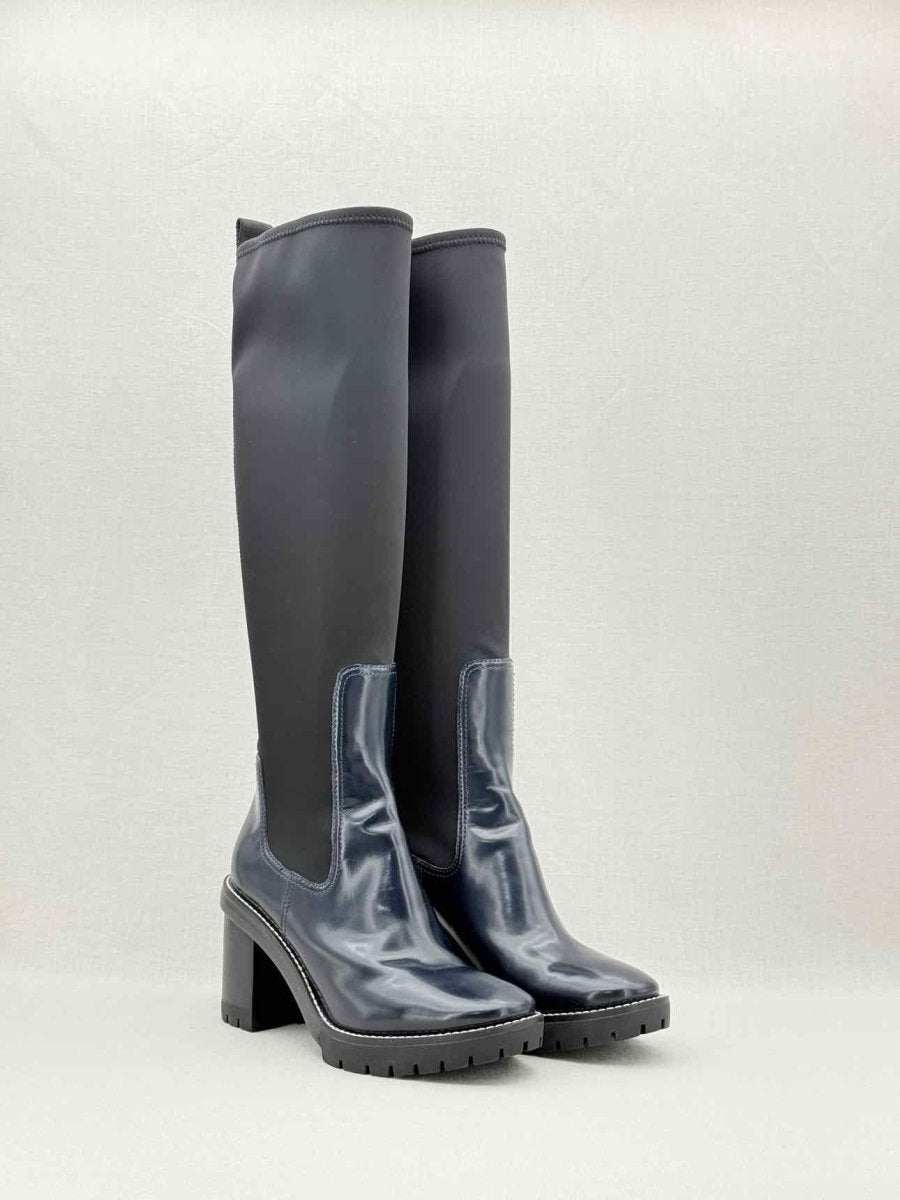 Pre - loved TORY BURCH Preston Navy Size EU 38 Knee High Boots at Reems Closet