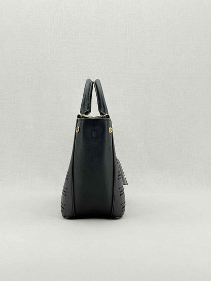 Pre - loved TORY BURCH Robinson Black Tote Bag at Reems Closet
