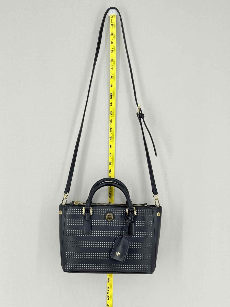 Pre - loved TORY BURCH Robinson Black Tote Bag at Reems Closet