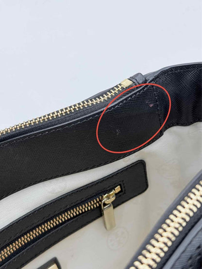 Pre - loved TORY BURCH Robinson Black Tote Bag at Reems Closet