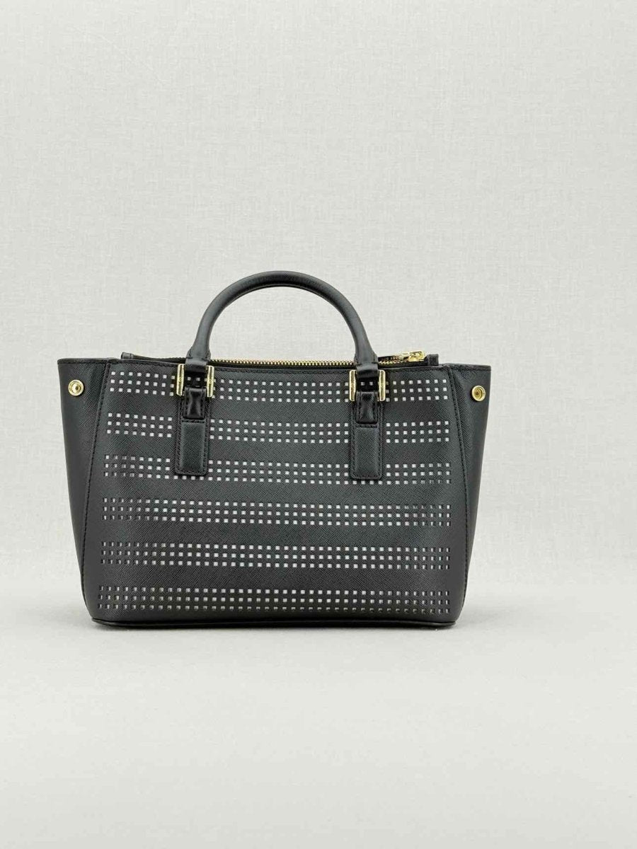 Pre - loved TORY BURCH Robinson Black Tote Bag at Reems Closet