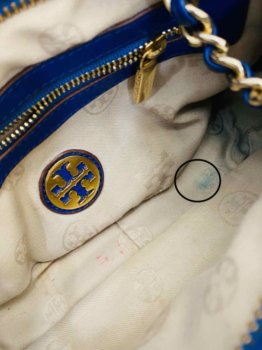 Pre - loved TORY BURCH Thea Blue Crossbody at Reems Closet