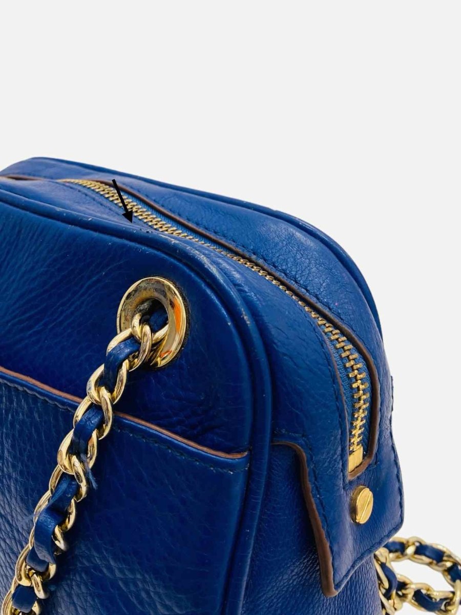 Pre - loved TORY BURCH Thea Blue Crossbody at Reems Closet