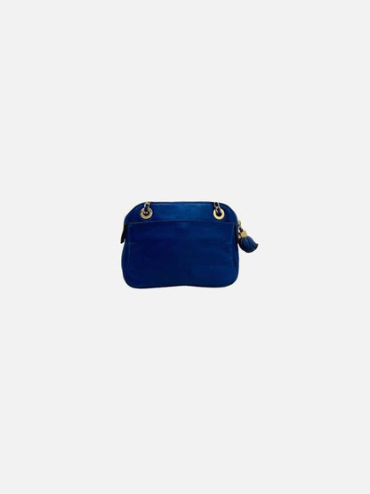 Pre - loved TORY BURCH Thea Blue Crossbody at Reems Closet