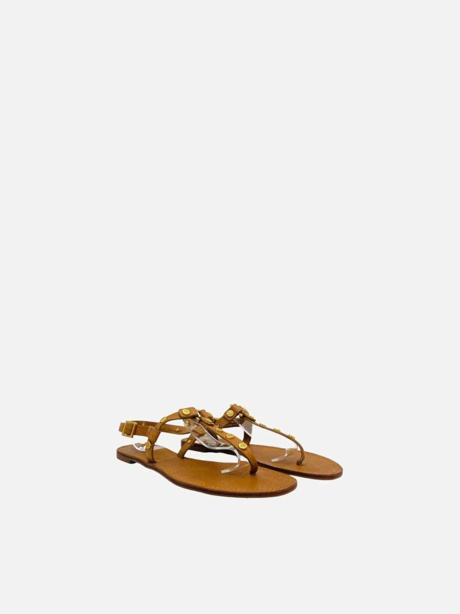 Pre - loved TORY BURCH Thong Tan Sandals 39.5 at Reems Closet