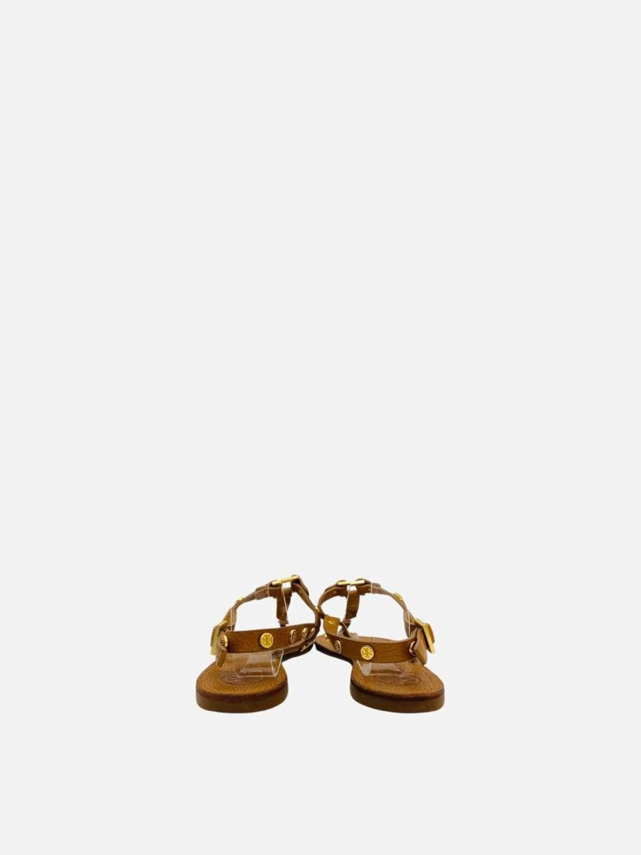 Pre - loved TORY BURCH Thong Tan Sandals 39.5 at Reems Closet