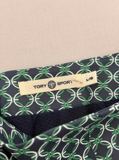 Pre - loved TORY SPORT Blue Multicolor Size Large Mini Skirt at Reems Closet