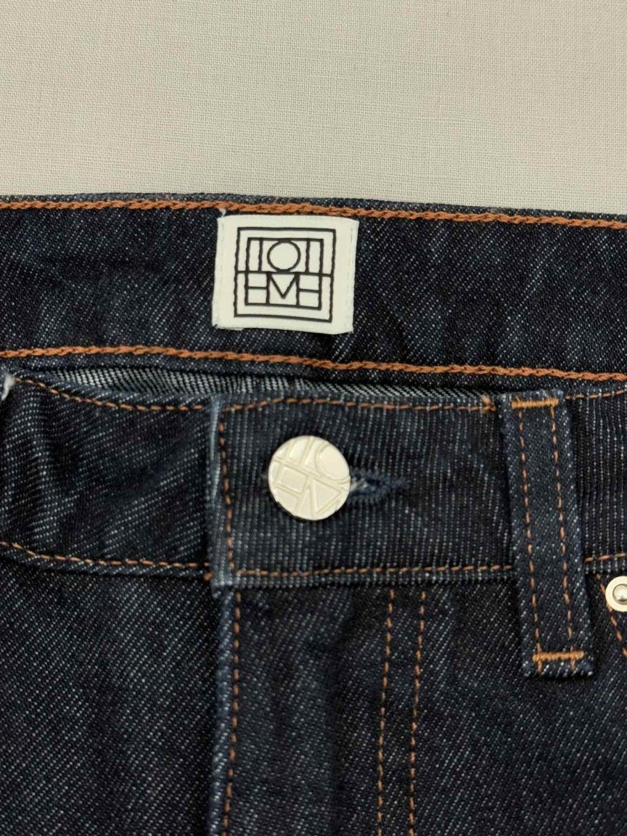 Pre - loved TOTEME Barrel Leg Blue Size 32 Jeans at Reems Closet