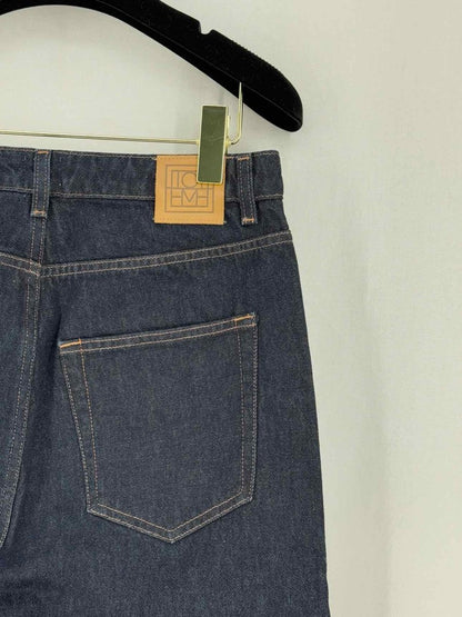 Pre - loved TOTEME Barrel Leg Blue Size 32 Jeans at Reems Closet